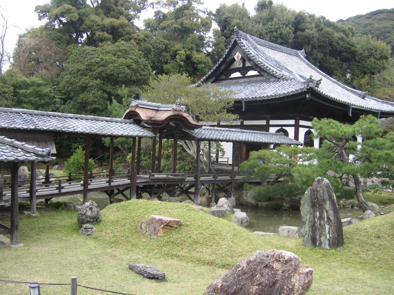 Japanese temple and garden, the inspiration for the Bushindo Training Temple